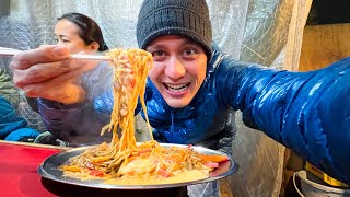 Japanese Street Food  ORIGINAL FRIED RAMEN  5 Must Eat Foods in Fukuoka Japan [upl. by Llehcear687]