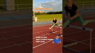 LONG JUMPER DOES SPRINT HURDLES HOW TO  KEY TIPS ✅❌ WITH VOICEOVER 60sec COACH hurdles [upl. by Arik]