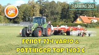 Fendt Demonstrations 2022  Fendt 724 Vario amp Pöttinger TOP 1403 C [upl. by Moretta]