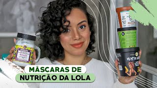 LISTA DE MÁSCARAS DE NUTRIÇÃO DA LOLA COSMÉTICS NO POO  Tamires Maia [upl. by Rodmur20]