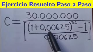 Como calcular la cuota en una anualidad vencida [upl. by Accalia]