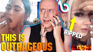 LEG PIERCINGS At Home SHOULD NOT Happen  TikTok Piercing Fails  Roly Reacts [upl. by Oregolac]