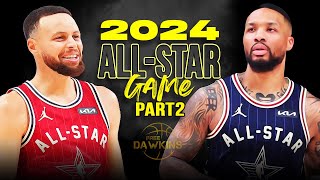 NBA 2024 AllStar Game Full Highlights  East vs West  Part2  FreeDawkins [upl. by Eemia]