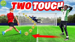 Tobi amp Chris MD 2Touch Shooting Challenge VS Premier League Footballers [upl. by Mortimer]