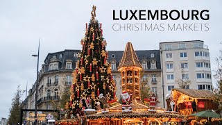 Luxembourg Christmas Markets 2023  European Christmas Market Tour Part 3 [upl. by Trin]