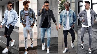 How To Properly Style Denim Jacket For Men 2022  Denim Jacket Outfit Ideas 2022  The Mens Outfits [upl. by Zennie950]