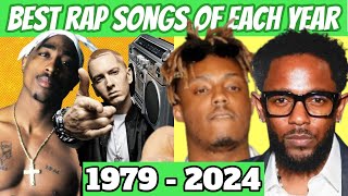 Best Rap Songs Of Each Year 1979  2024 [upl. by Llecrad913]