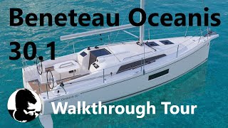 Beneteau Oceanis 301  Sailing Yacht Walkthrough Video Tour [upl. by Chico]