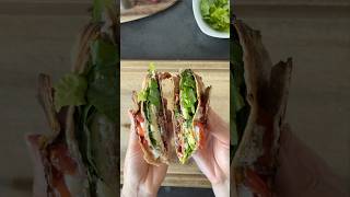 Wrap idea for lunchdinner 😋 wraps mealprep lunch wrapsandwich sandwich lunchideas [upl. by Stenger]