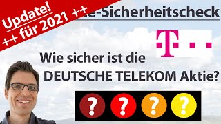 Deutsche Telekom Aktienanalyse – Update 2021 Wie sicher ist die Aktie  KurzCheck [upl. by Aronoff]