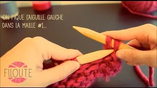 Tricot  Rabattre les mailles faire les finitions [upl. by Illib547]