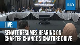 LIVE Senate resumes hearing on Charter change signature drive [upl. by Attenauq]