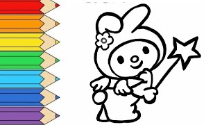 How to draw and color cartoons Drawing and colori [upl. by Htide]