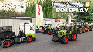 Farming Simulator 19 ROLEPLAY  Visite concession CLAAS amp Test de tracteurs [upl. by Rramed]