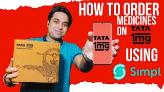 how to order medicines on tata 1mg using simpl  tata 1mg order kaise kare simpl se [upl. by Ellatsirhc]