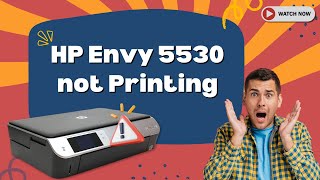 HP Envy 5530 not Printing Fixed  Printer Tales [upl. by Eleira]