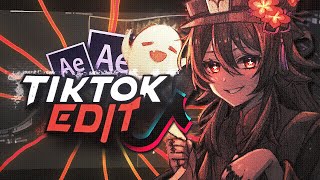 How to make TikTok edits  After Effects Tutorial AMV [upl. by Oirretno]