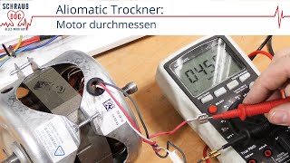 Wäschetrockner Trommel dreht nicht Motor durchmessen bei einem Aliomatic Trockner [upl. by Hymen]