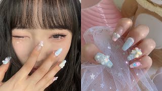 diy gel nail extensions that last 36 weeks cinnamoroll nails ૮ ˶ᵔ ᵕ ᵔ˶ ა nail therapy ep 5 [upl. by Ahsinyar]