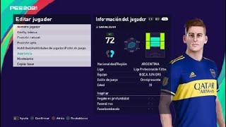 PES 2021 Boca Juniors Jabes Saralegui [upl. by Nowd293]