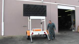 2008 SolarTech Silent Sentinel Arrow Traffic Board Trailer Solar [upl. by La794]