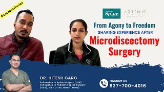 quotFrom Agony to Freedom Microdiscectomy Surgery Success Storyquot  Spine Surgery in Gurgaon [upl. by Ahsimik]