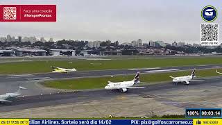 260124  LIVE NO AEROPORTO DE SÃO PAULO CONGONHAS  CGH AIRPORT  SBSP PLANE SPOTTING [upl. by Cuthburt]