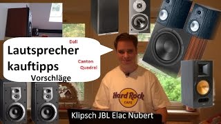 Regallautsprecher HiFi Lautsprecherkauftipps und Empfehlung Mittelklasse Lautsprecher Kaufempfehlung [upl. by Odawa638]