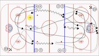 Flow Drill Tom Renney  Exercice Hockey Drill [upl. by Drofxer256]