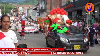 San Pedro en Garzón Desfile folclórico Colegio Cooperativo la presentación Garzón 2024 [upl. by Belva]