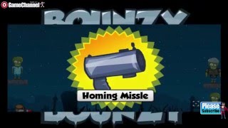 Bounzy 2 Zombie Killing Physics Puzzles Online Free Flash Game Videos GAMEPLAY [upl. by Siubhan788]