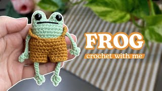 How to crochet a FROG Tutorial StepbyStep DIY [upl. by Enitsenre]