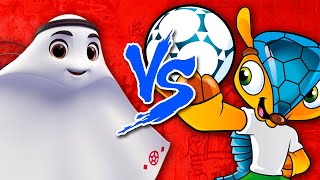 Fuleco Vs Laeeb  Batalha de Rap  Mascote da Copa do Mundo do Brasil Vs Mascote do Catar [upl. by Rakabuba]