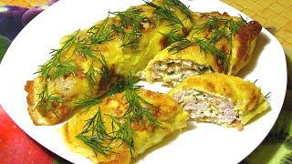 Бризоли  Яичный Рулет С Куриным Фаршем  How To Make Roll With Chicken  Delicious Recipe [upl. by Lisabet]