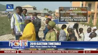 2019 Election Timetable INEC Fixes Dates For Polls [upl. by Dudley]