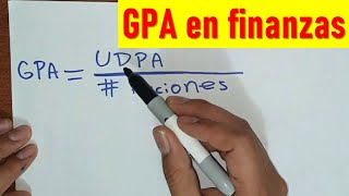 Ejercicio de GPA financiero Ganancias Por Acción [upl. by Onitram669]