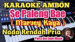 Karaoke Pop Ambon PALENG BAE  Marvey Kaya  Nada Rendah Pria [upl. by Ithnan]