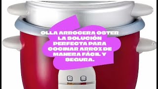 🔴🔵 Arrocera Oster  Arrocera de 06 litros  350 W  Plástico color rojo [upl. by Melcher]