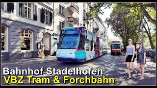 VBZ Tram und Forchbahn beim Bahnhof Zürich Stadelhofen [upl. by Wills7]