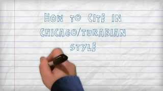 Citing  How to Cite in ChicagoTurabian Style A Three Minute Tutorial [upl. by Olnee678]