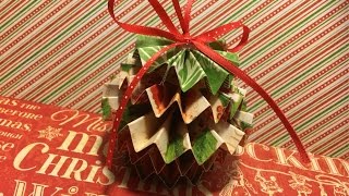 Rosette Paper Christmas Ornament [upl. by Marta]