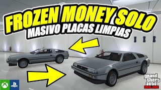 RAPIDO FROZEN MONEY MASIVO PLACAS LIMPIAS DINERO INFINITO SOLO SIN AYUDA GTA 5 Online [upl. by Anitra]