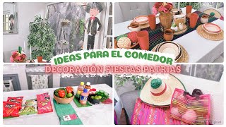 🇲🇽 Decoración del Comedor usando cosas de Prichos 🌵🌶️ Fiestas Patrias  Crisan Oficial [upl. by Nonnelg]