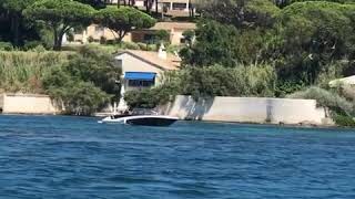 La Madrague propriété de Brigitte Bardot à SaintTropez vue de la mer été 2020 [upl. by Arten]