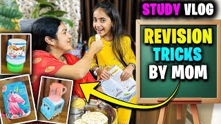 Revision Tricks by Mom👩 Exam Tips  Exam Tricks  Exam Hacks  Study Vlog😝STUDY TABLE New Look🤩 [upl. by Ahseinet919]