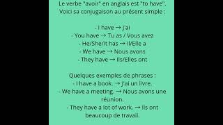 Le verbe avoir en anglais [upl. by Eon497]