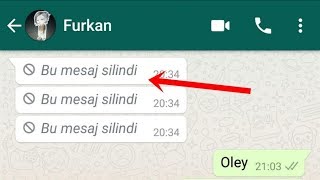 Whatsapp Herkesten Silinen Mesajları Görme [upl. by Eaves]