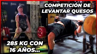 LEVANTAN 130KG DE QUESOS 285 kg 16 años  350 kg RUSSHEL ORHII  récords [upl. by Yevre]