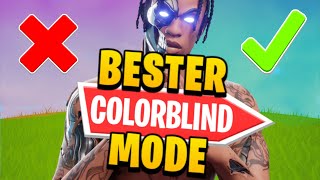 BESTE FARBENBLINDHEIT IN FORTNITE CHAPTER 3 🔥  Bester Colorblind Mode  Fortnite Tipps amp Tricks [upl. by Icyak]