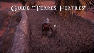 Assassins Creed Origins  Guide Papyrus Terres Fertiles au Lac Maréotis [upl. by Ecadnac]